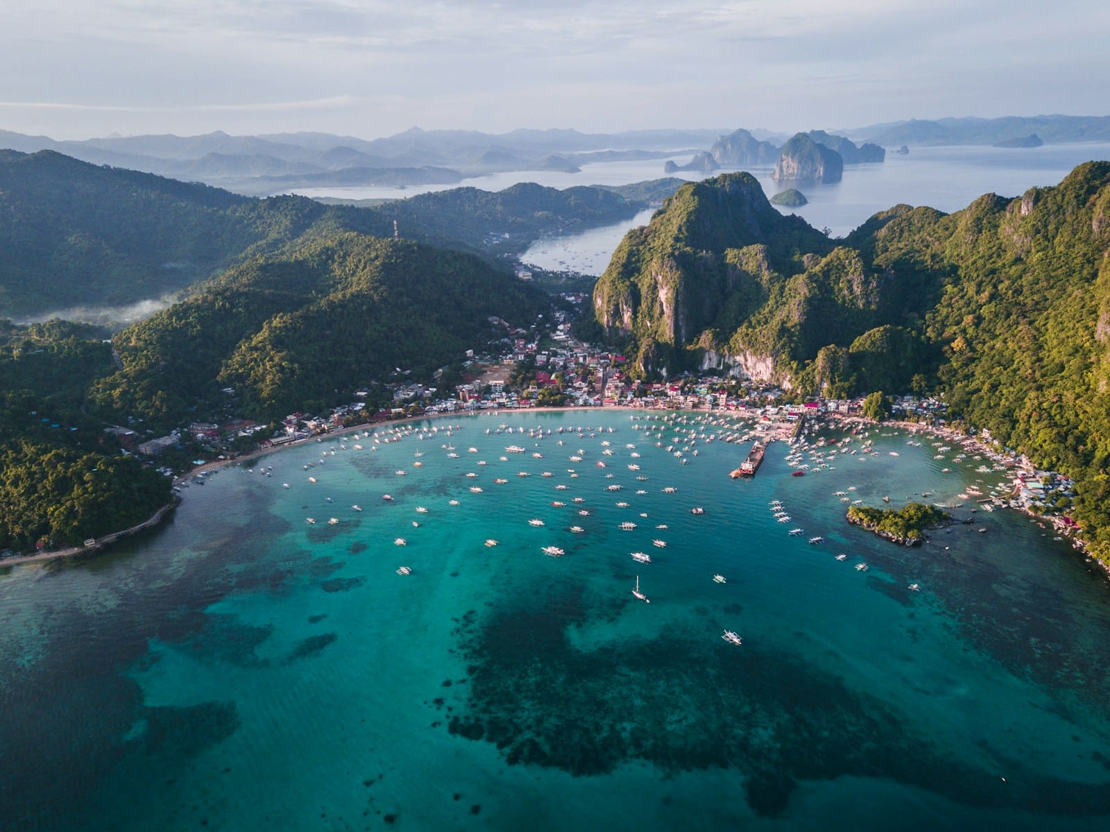 Explore Asia landscape photography of island with boats