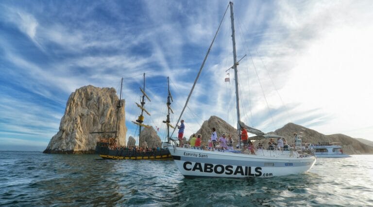 Cabo San Lucas Tours white sail boat