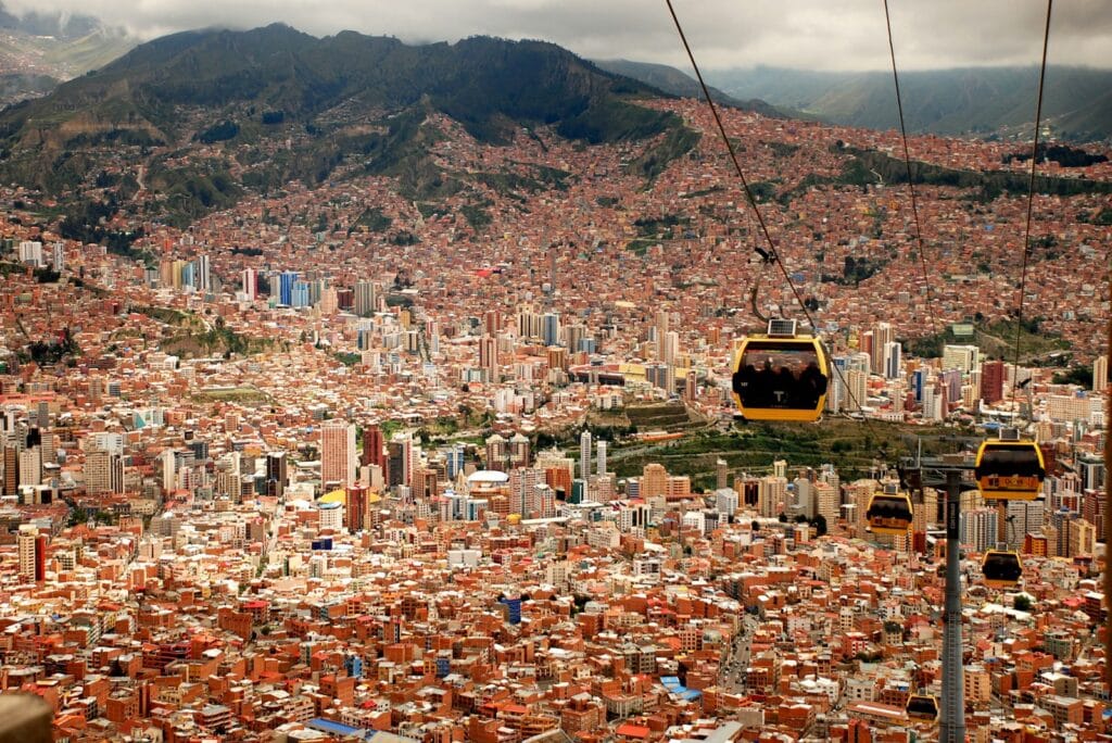 Bolivia Travel Guide four running cable cars during daytime