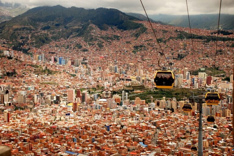 Bolivia Travel Guide four running cable cars during daytime