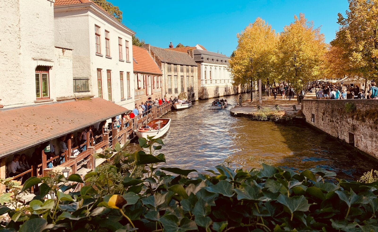 Bruges Tours boat on grand canal