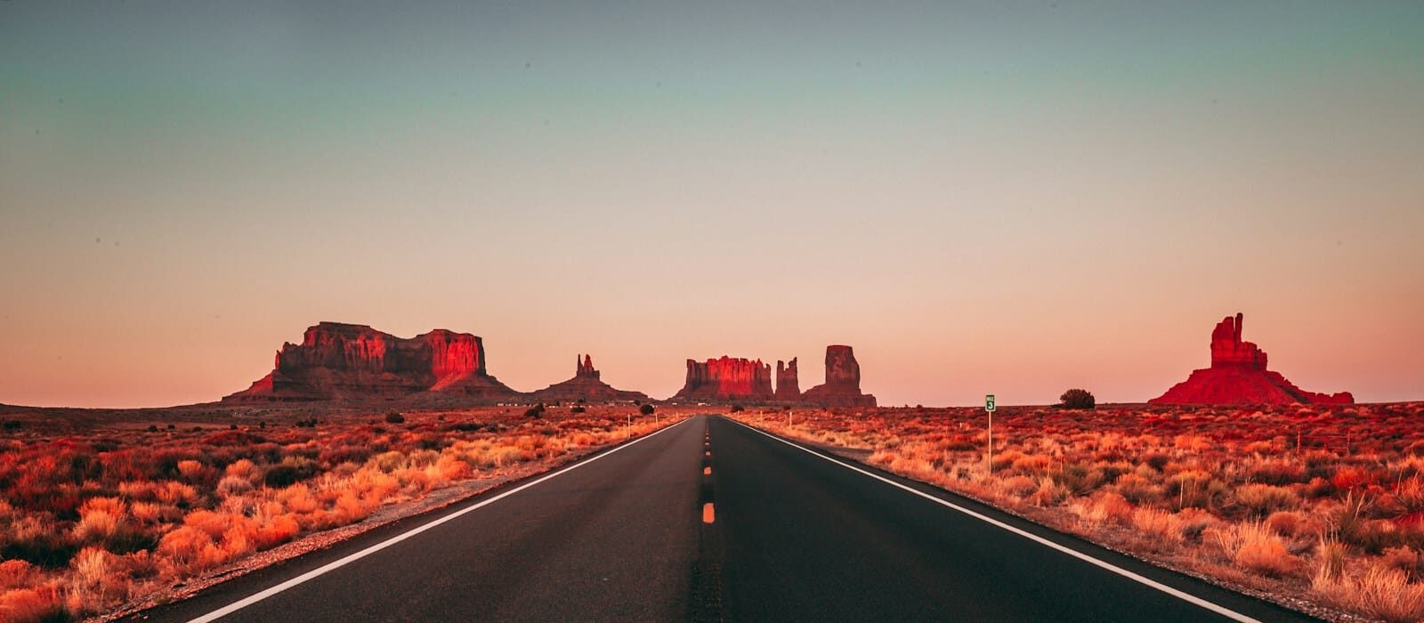Arizona Travel Guide long exposure of black concrete road