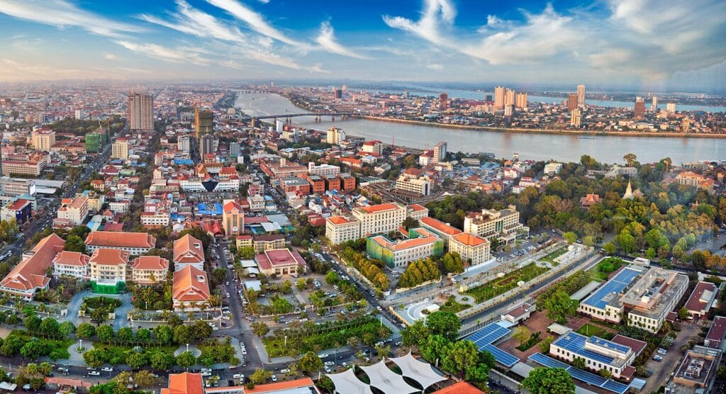 Cambodia Travel Guide aerial view of city buildings during daytime