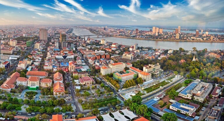 Cambodia Travel Guide aerial view of city buildings during daytime