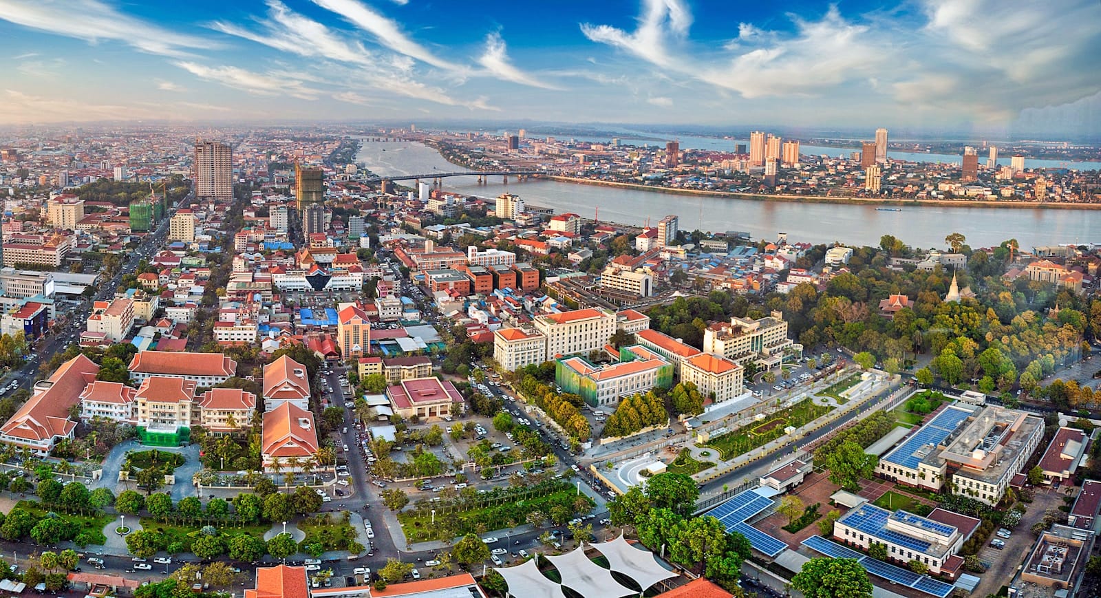 Cambodia Travel Guide aerial view of city buildings during daytime