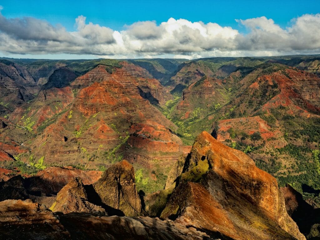 Hawaiian Airlines – Flights, Routes & Travel Comfort Waimea Canyon, Waimea , USA aerial photography of rock formations