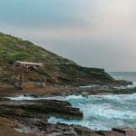 Lanai Travel Guide a view of the ocean from a rocky cliff