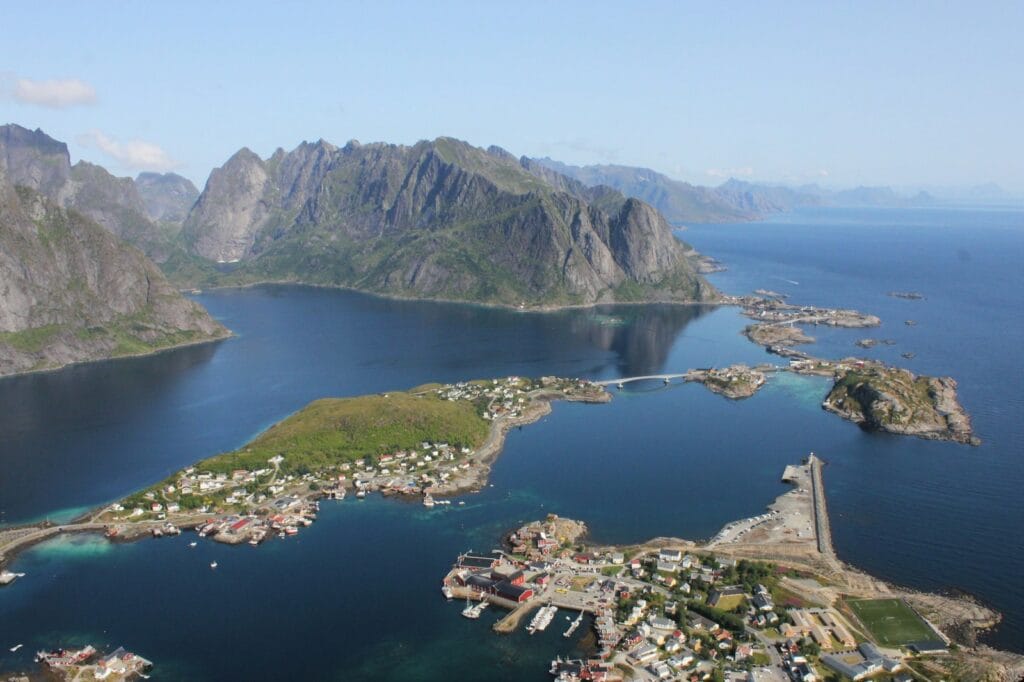 Lofoten Islands, Norway – Isolated fishing villages surrounded by peaks and Northern Lights