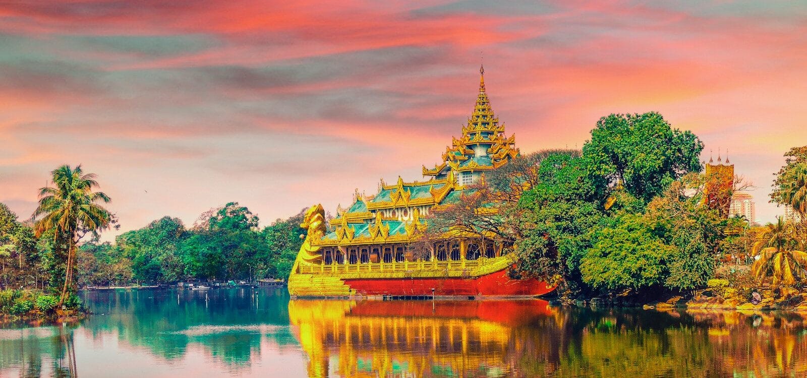 Myanmar Travel Guide: A Timeless Journey into Southeast Asia red boat near mosque painting