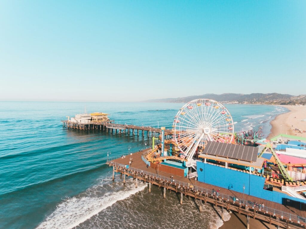 Santa Monica & Venice Beach Ferris Wheel near body of water