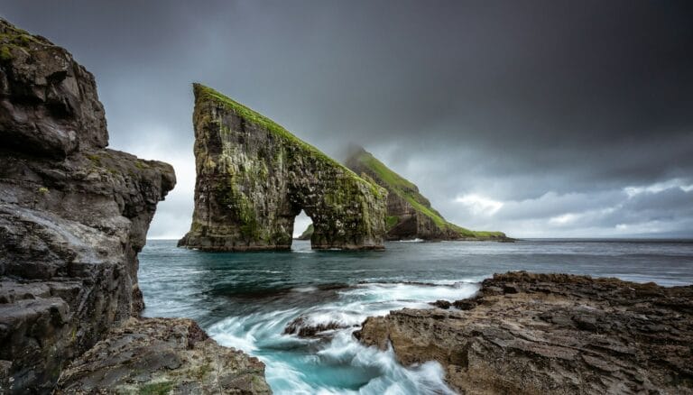Faroe Islands Tours rock formation on body of water