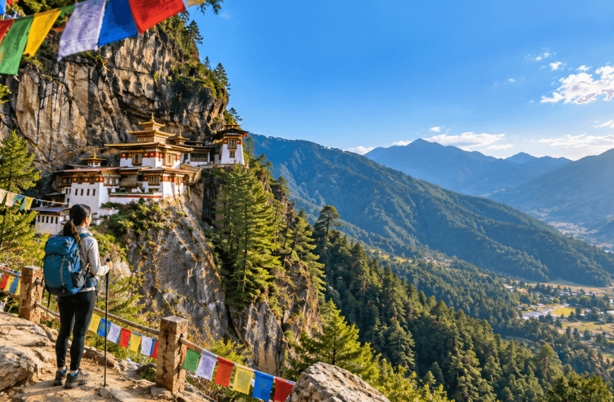 bhutan travel guide Tiger’s Nest Valley Panorama