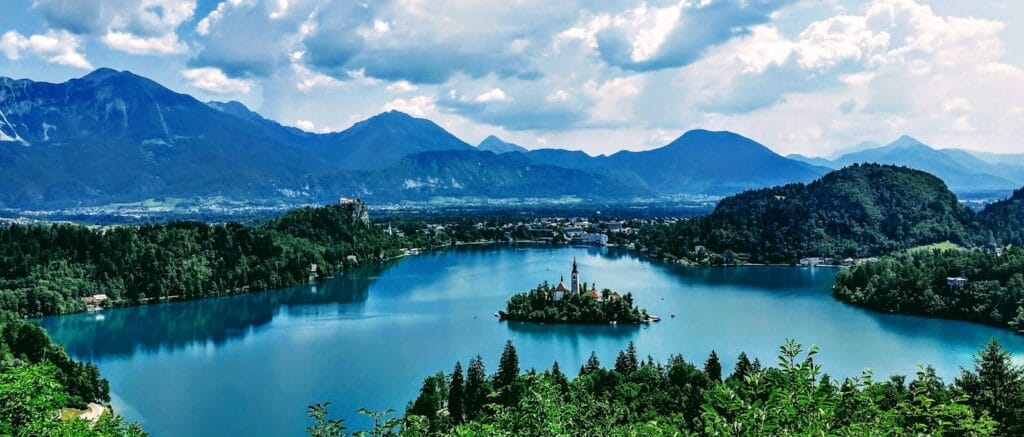 Slovenia Tours landscape photography of mountain raing