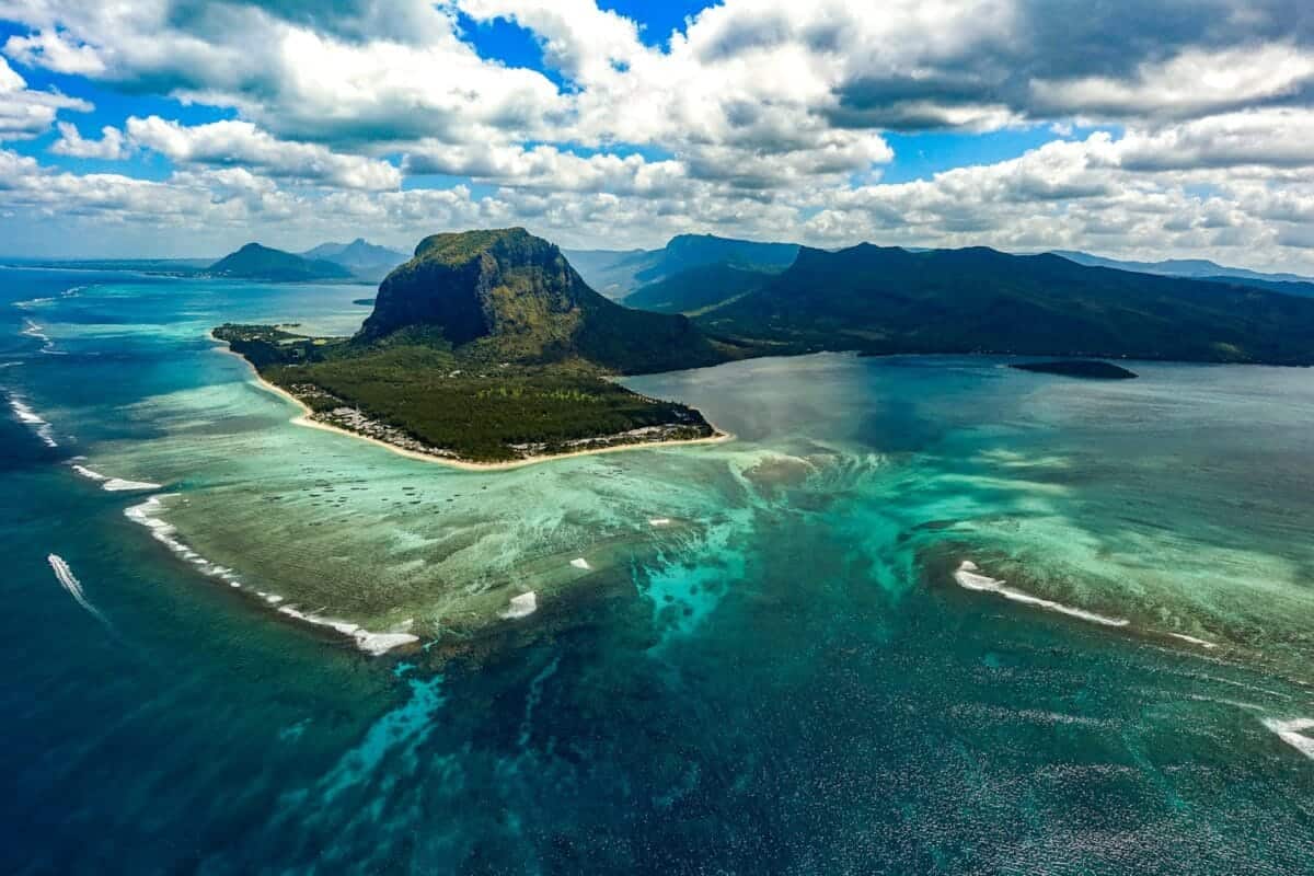 Mauritius Travel Guide green island in the middle of body of water