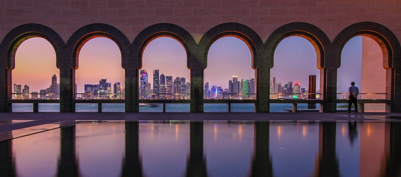 Qatar Travel Guide black concrete bridge