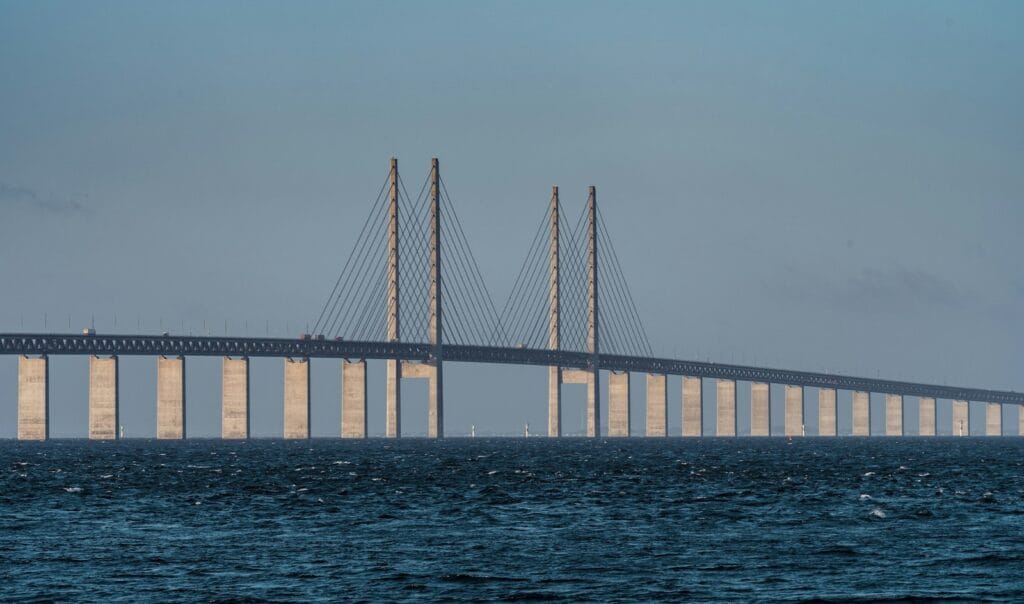 Öresund Bridge a large bridge over a body of water