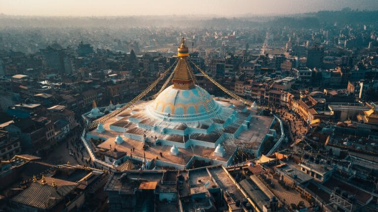 nepal tours aerial view of city buildings during daytime