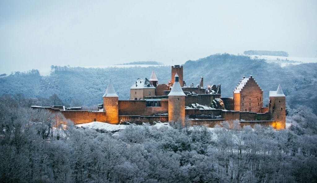 Luxembourg Tours photo of gray concrete castle surrounded by trees