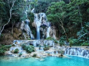 laos tours river in forest