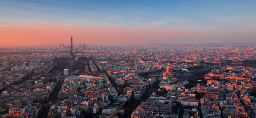 paris tours buildings during nighttime scenery