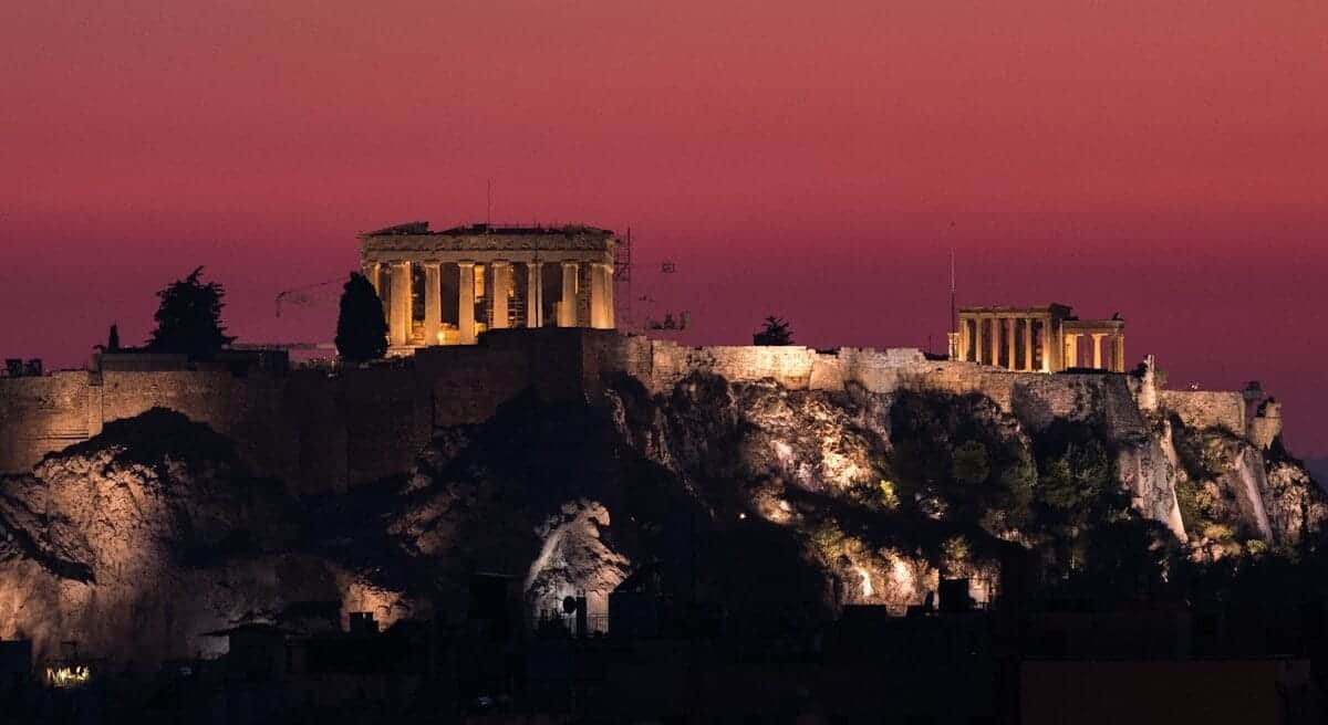 Greece Tours Parthenon, Greece during night