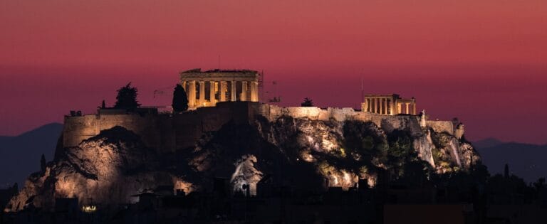 Greece Tours Parthenon, Greece during night