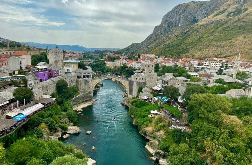Bosnia Herzegovina Travel Guide aerial view of city near river during daytime