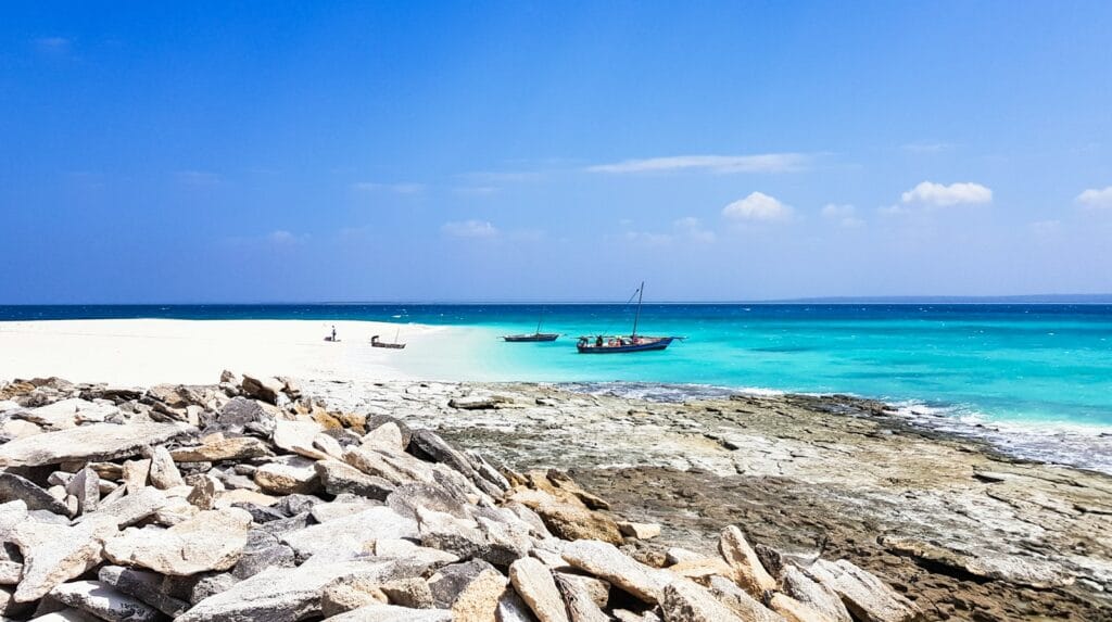 Mozambique Tours gray wooden boat