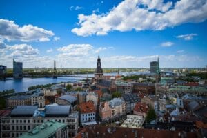 Latvia Tours grey concrete house lot
