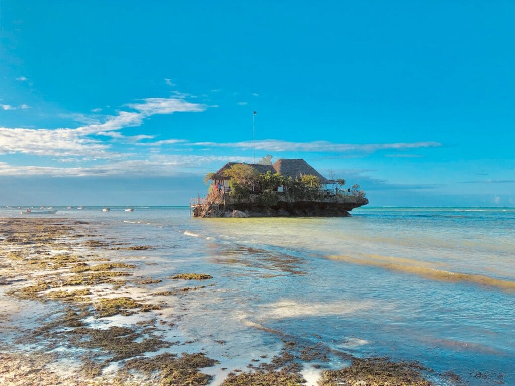 Tanzania Tours brown rock formation on sea under blue sky during daytime