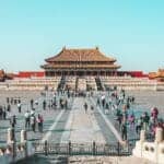 China Tours people at Forbidden City in China during daytime