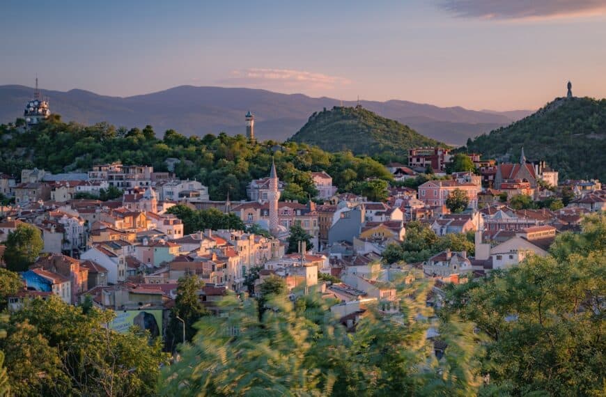 Bulgaria Travel Guide a small town surrounded by trees and mountains