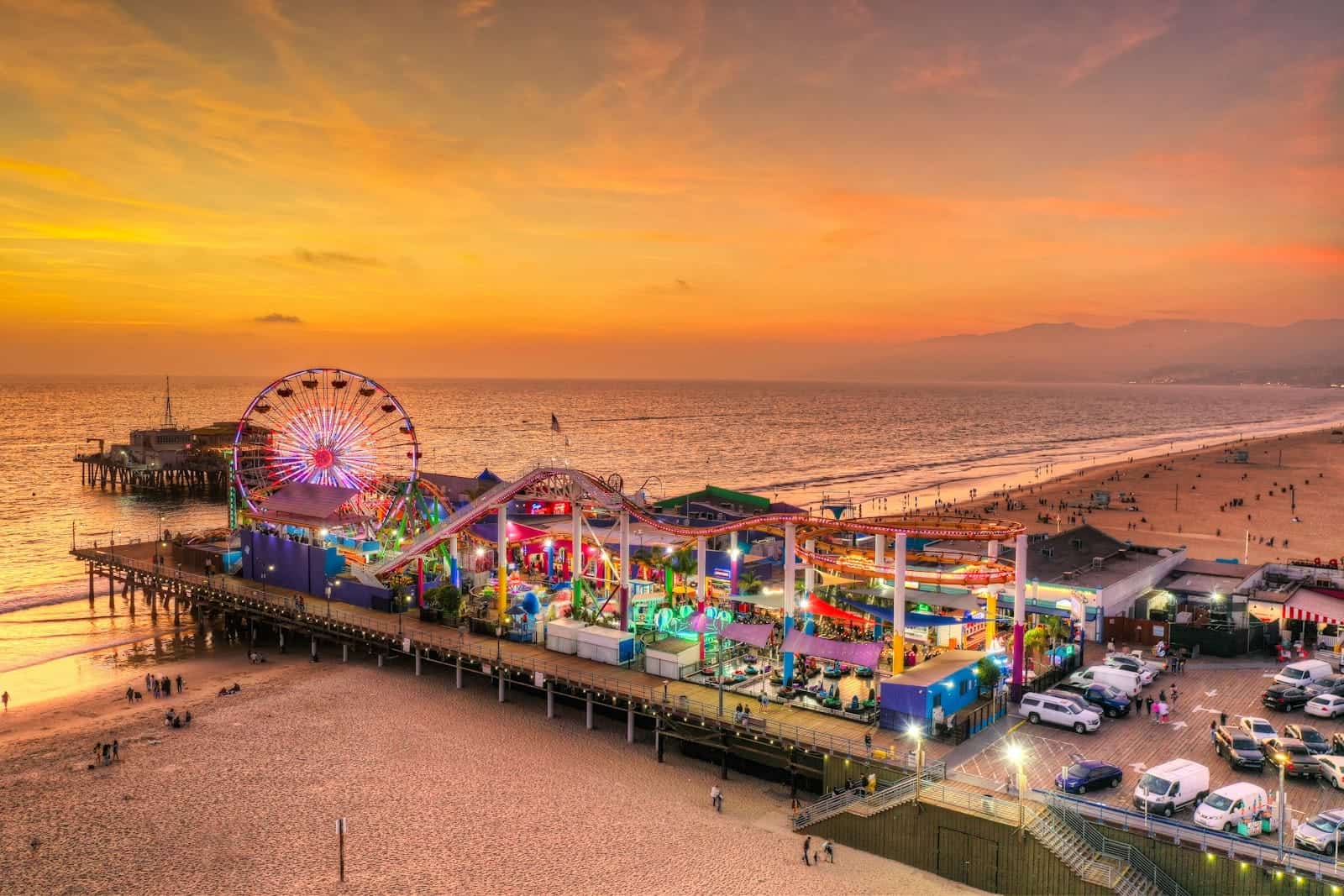 Santa Monica Travel Guide carnival on the beach