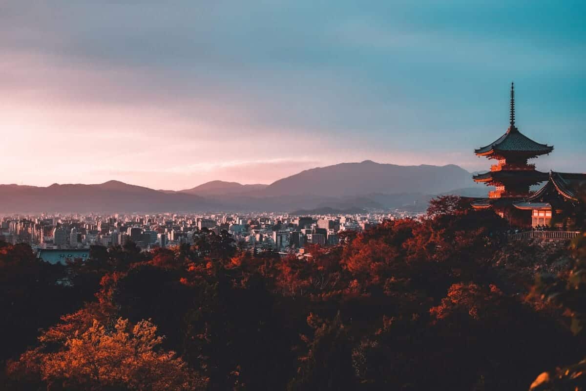 kyoto travel guide pagoda surrounded by trees