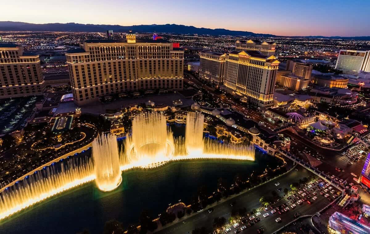 Las Vegas Travel Guide bird's-eye view photography of concrete high-rise buildings