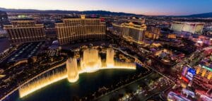 Las Vegas Travel Guide bird's-eye view photography of concrete high-rise buildings