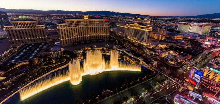 Las Vegas Travel Guide bird's-eye view photography of concrete high-rise buildings