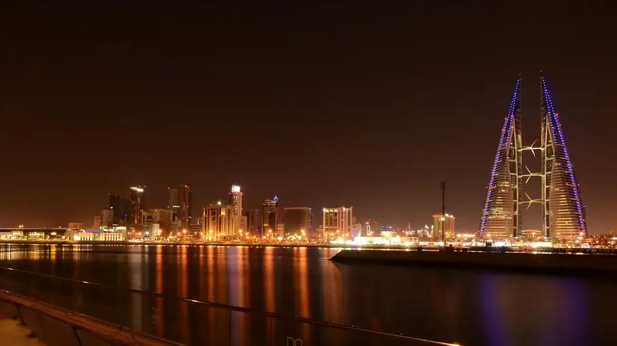 Bahrain Travel Guide, night city, night, buildings, evening, lights, streets, religion, architecture, bahrain, bahrain, bahrain, bahrain, bahrain