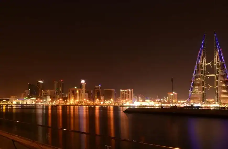 Bahrain Travel Guide, night city, night, buildings, evening, lights, streets, religion, architecture, bahrain, bahrain, bahrain, bahrain, bahrain