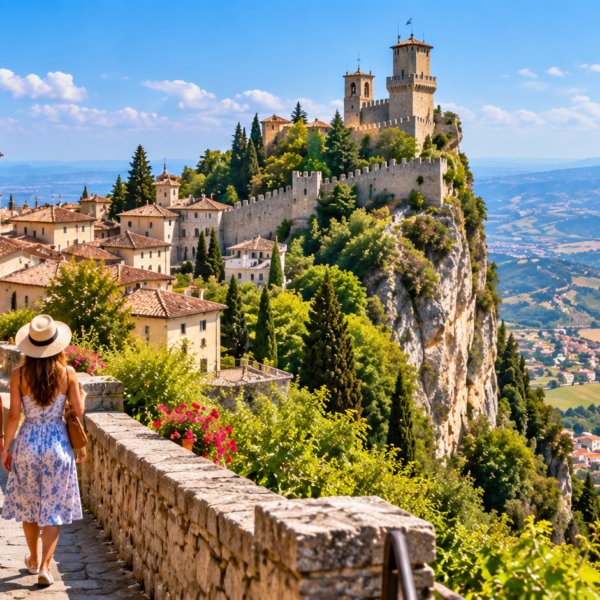 San Marino travel guide, San Marino Fortress Valley Vista