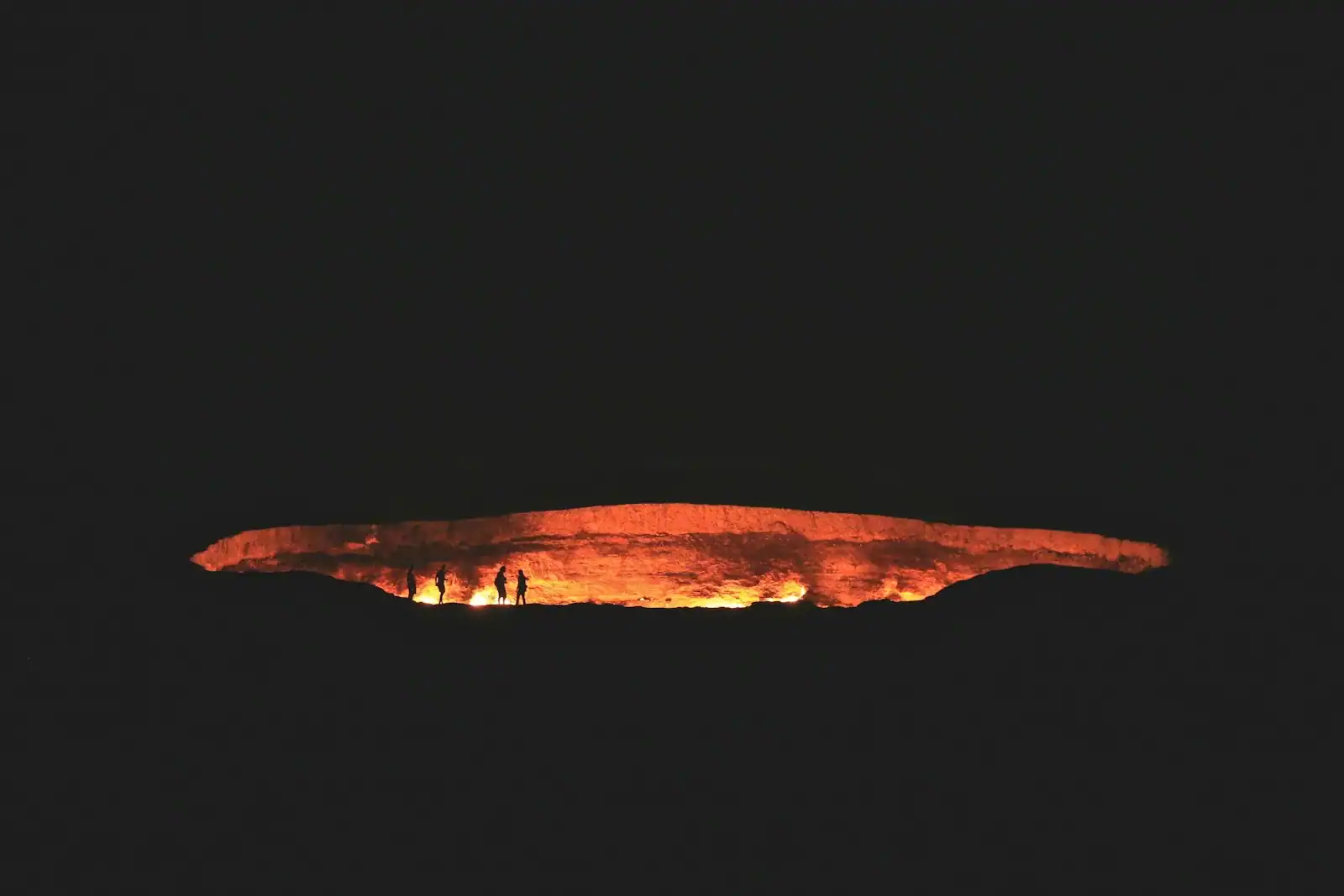 Turkmenistan Travel Guide photography of people near cave at night time