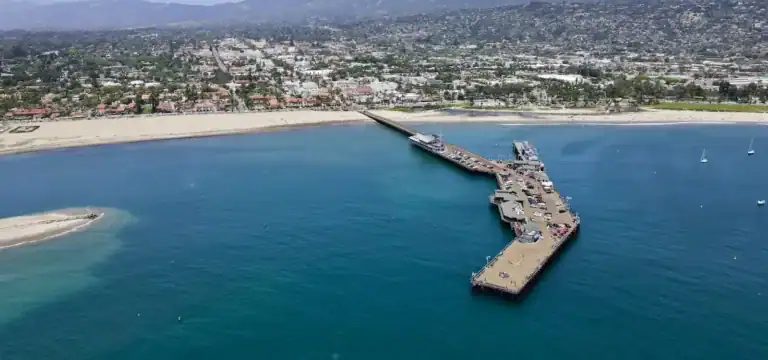 Santa Barbara Travel Guide a pier in the middle of a body of water