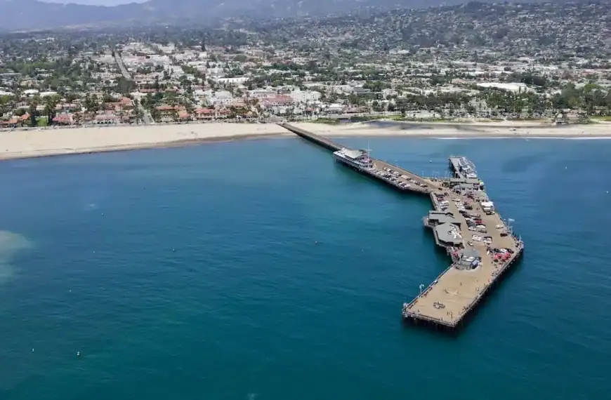 Santa Barbara Travel Guide a pier in the middle of a body of water