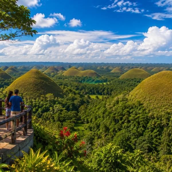Bohol Travel Guide Tropical hill vista from observation deck