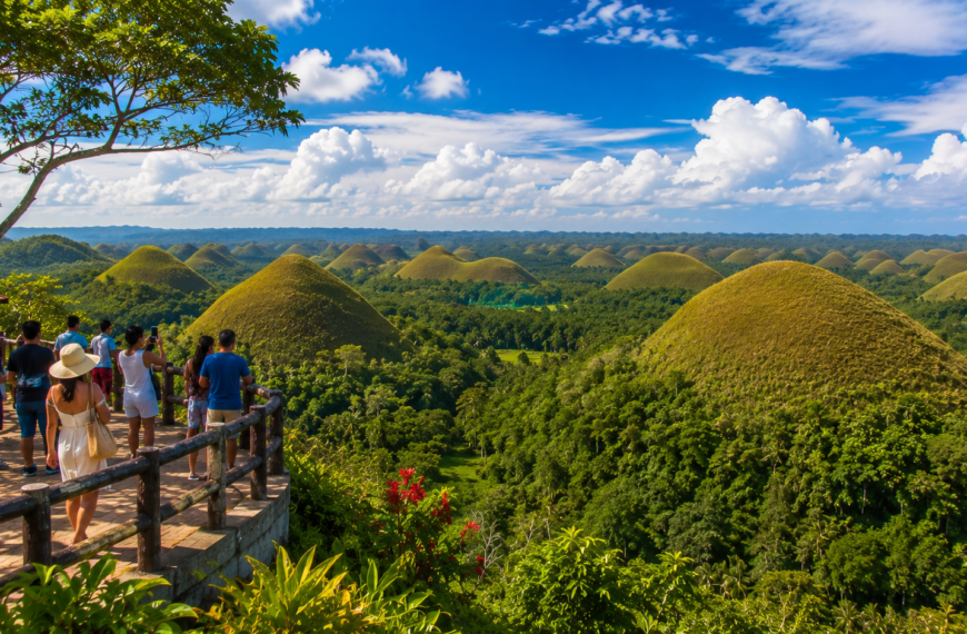 Bohol Travel Guide Tropical hill vista from observation deck