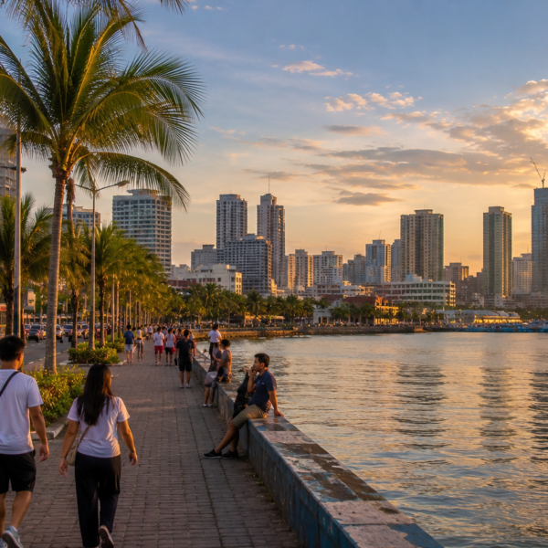 Manila Travel Guide Golden hour at the waterfront promenade