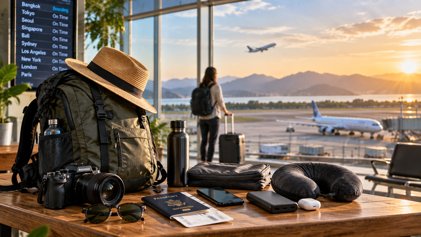 Travel Essential hub Golden Hour Airport Travel Essentials