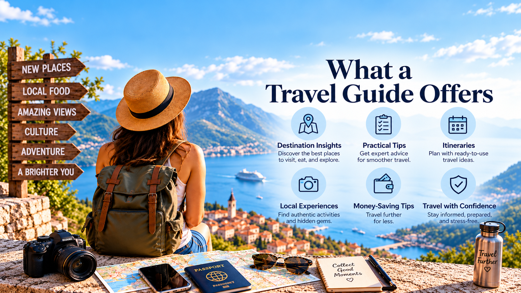 What travel guide offers Coastal Travel Guide with Open Sky