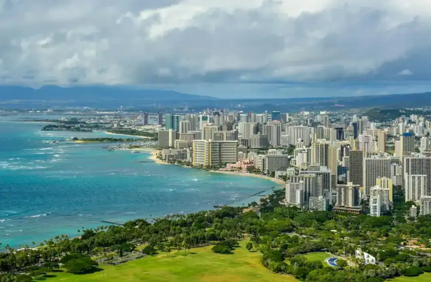 honolulu tours aerial photography of buildings during daytime