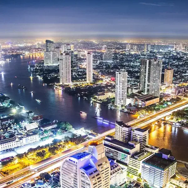 Bangkok Travel Guide aerial photography of cityscape during night time